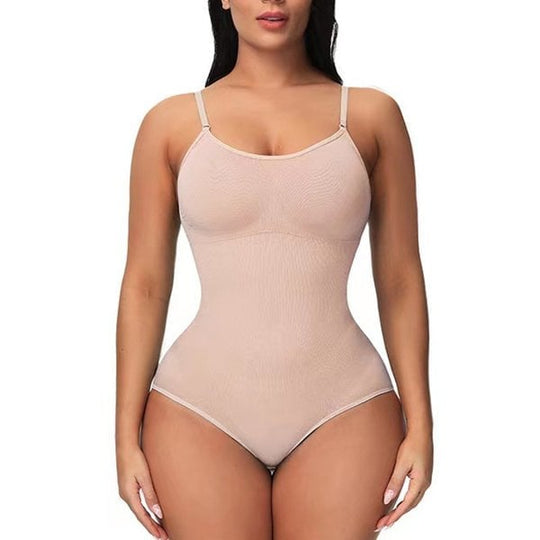 ShapeSuit | Eleganter formgebender Badeanzug für Damen Beige Decorique.de