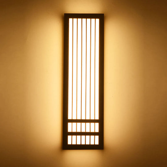 ShizuLight | Japanische LED-Wandleuchte aus Holz Groß Warmes Licht (3000K) 230V Decorique.de