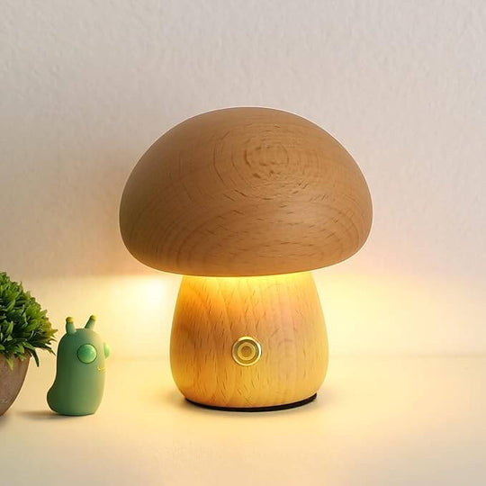 ShroomAura | Portobello Nachtlampe Nadelholz Klein Decorique.de