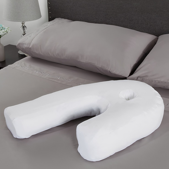 SideComfort | Orthopädisches Seitenschläferkissen mit Ohrenöffnung Decorique.de