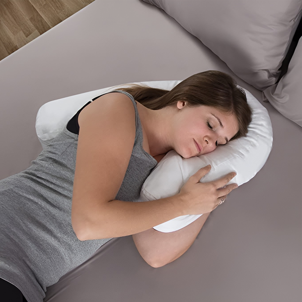 SideComfort | Orthopädisches Seitenschläferkissen mit Ohrenöffnung Decorique.de