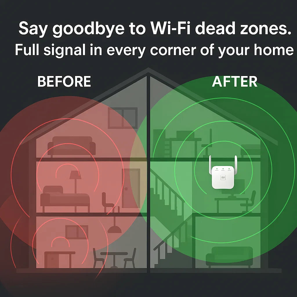 SignalMax | WiFi-Booster – Signalverstärker für Abdeckung im ganzen Haus Decorique.de