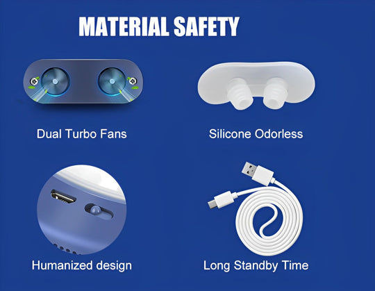 SilentAir | Tragbare Anti-Schnarch-Lösung für erholsamen Schlaf Decorique.de