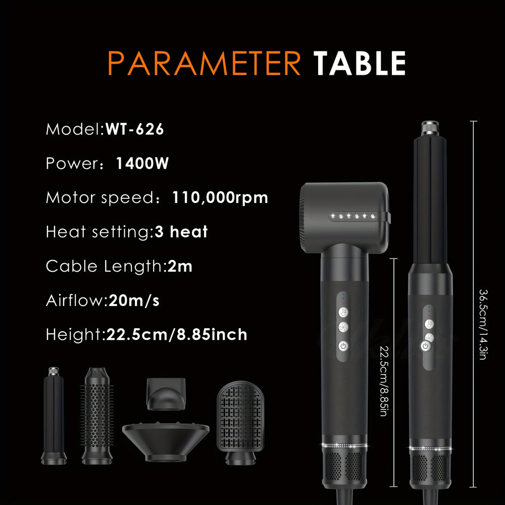 SilkBreeze | 7-in-1 Haarstyler mit Diffusor & Air Curling Wand Decorique.de