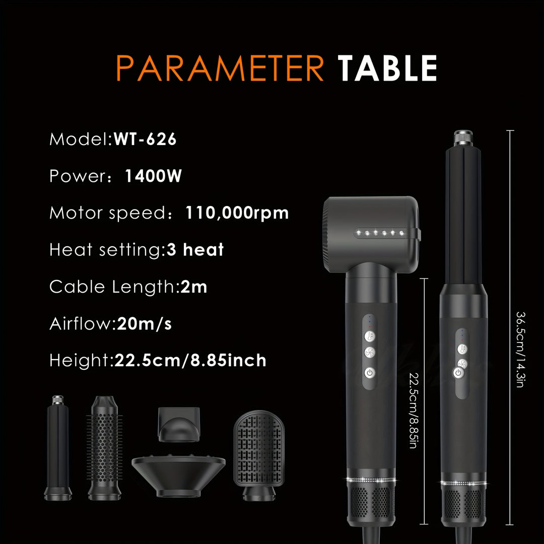 SilkBreeze | 7-in-1 Haarstyler mit Diffusor & Air Curling Wand Decorique.de