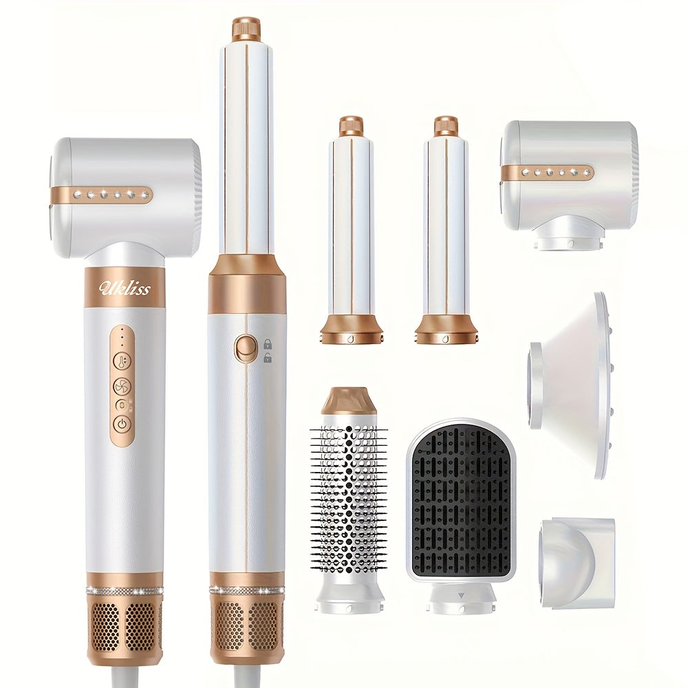 SilkBreeze | 7-in-1 Haarstyler mit Diffusor & Air Curling Wand Decorique.de