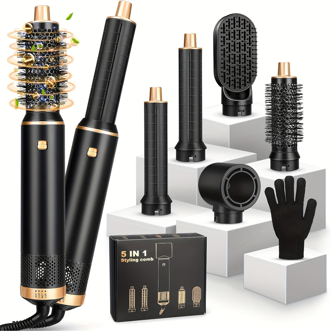 SilkForm | 5-in-1 Multifunktions-Warmluftbürste mit Auto-Off Funktion Decorique.de