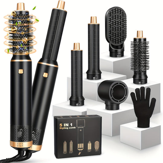 SilkForm | 5-in-1 Multifunktions-Warmluftbürste mit Auto-Off Funktion Decorique.de