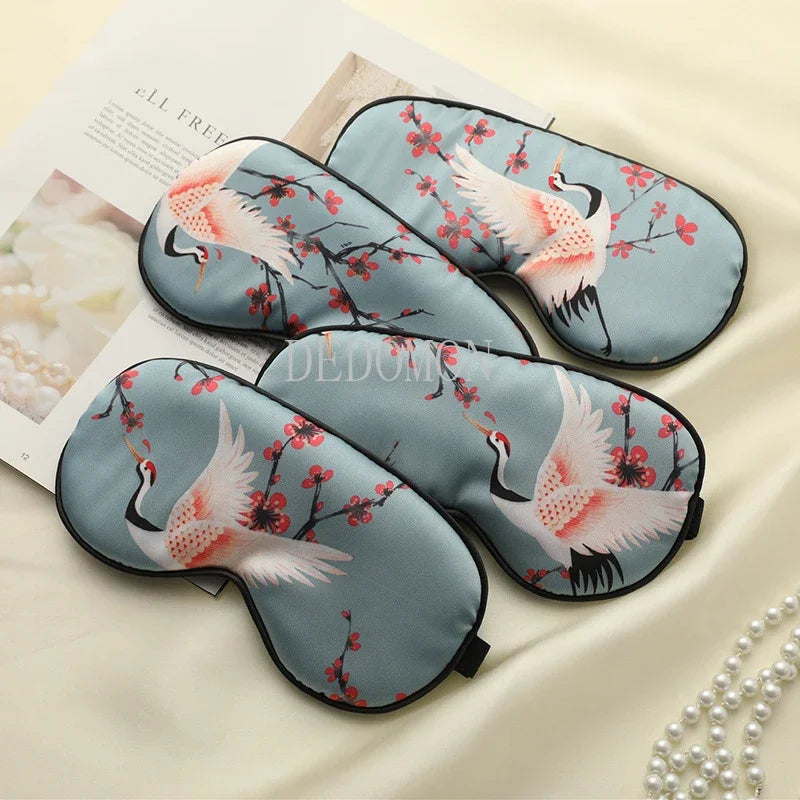SilkyCrane | Bedruckte Schlafmaske Decorique.de