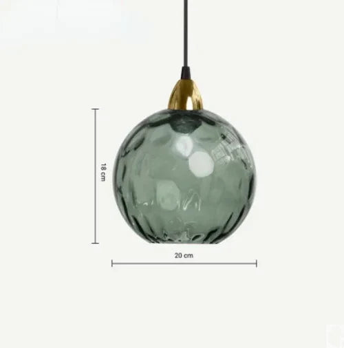 SilvaGlobe | Glas Kugel Hängeleuchte Dunkelgrün Decorique.de