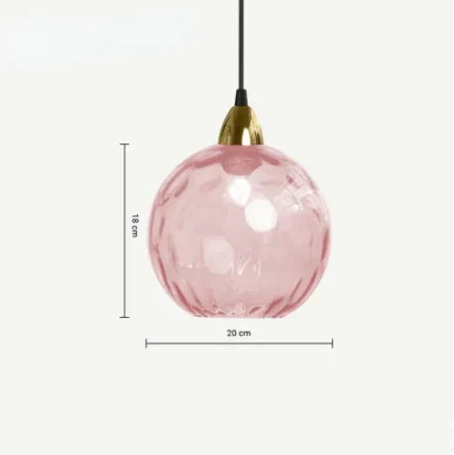 SilvaGlobe | Glas Kugel Hängeleuchte Rosa Decorique.de