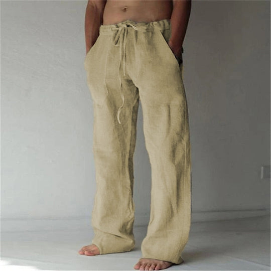Silvano | Herren Leinenhose – Luftig & Stilvoll Khaki Decorique.de