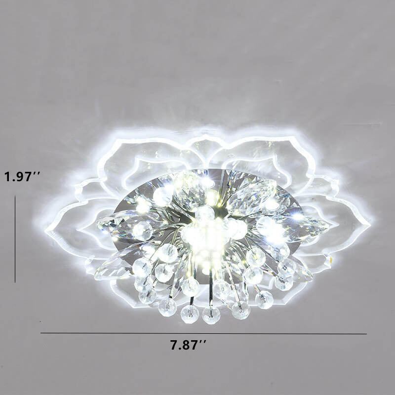 CrystalLily | LED-Deckenleuchte mit floraler Struktur