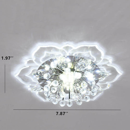 CrystalLily | LED-Deckenleuchte mit floraler Struktur
