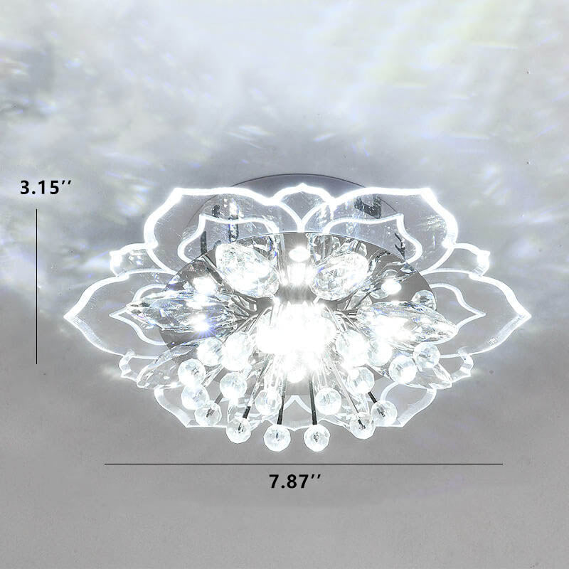 CrystalLily | LED-Deckenleuchte mit floraler Struktur
