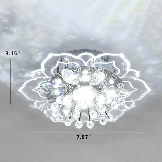 CrystalLily | LED-Deckenleuchte mit floraler Struktur