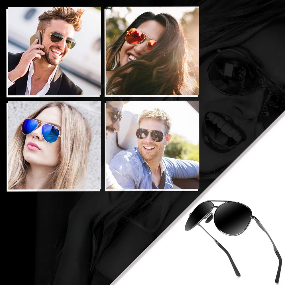 SkyShade | Unisex Pilotenbrille – Leicht & Komfortabel, Polarisiert Decorique.de