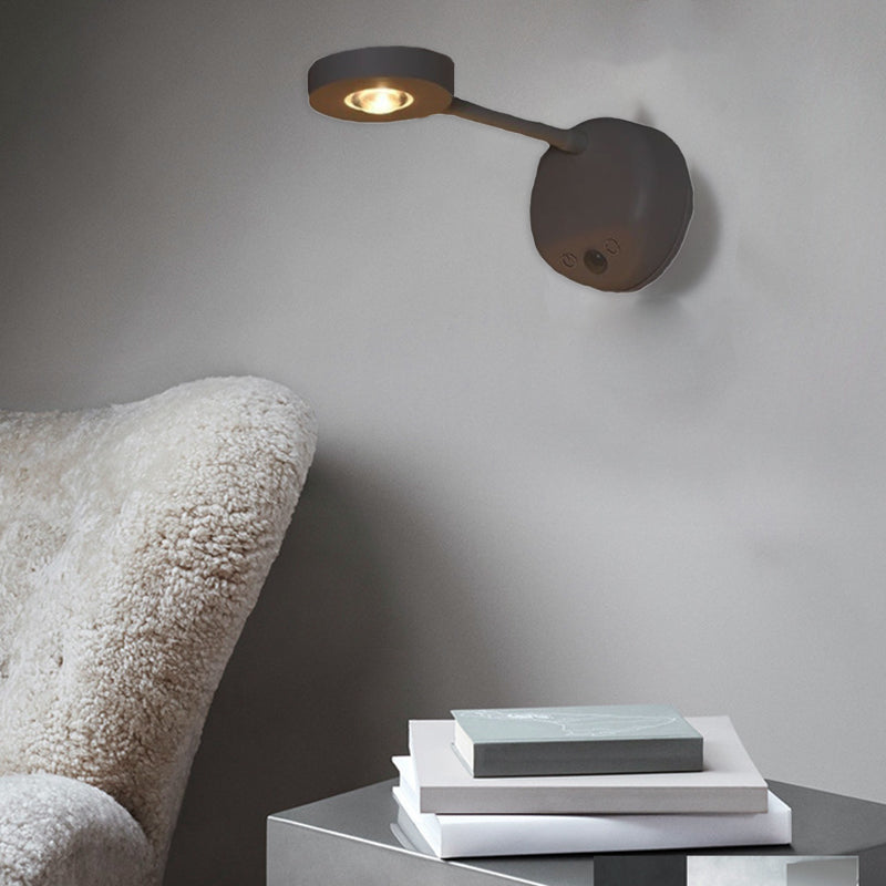 SleekSense | Außenleuchte – Modernes rundes Design mit Bewegungssensor Schwarz Unendlich dimmbar 230V Decorique.de