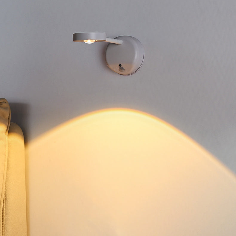 SleekSense | Außenleuchte – Modernes rundes Design mit Bewegungssensor Weiß Unendlich dimmbar 230V Decorique.de