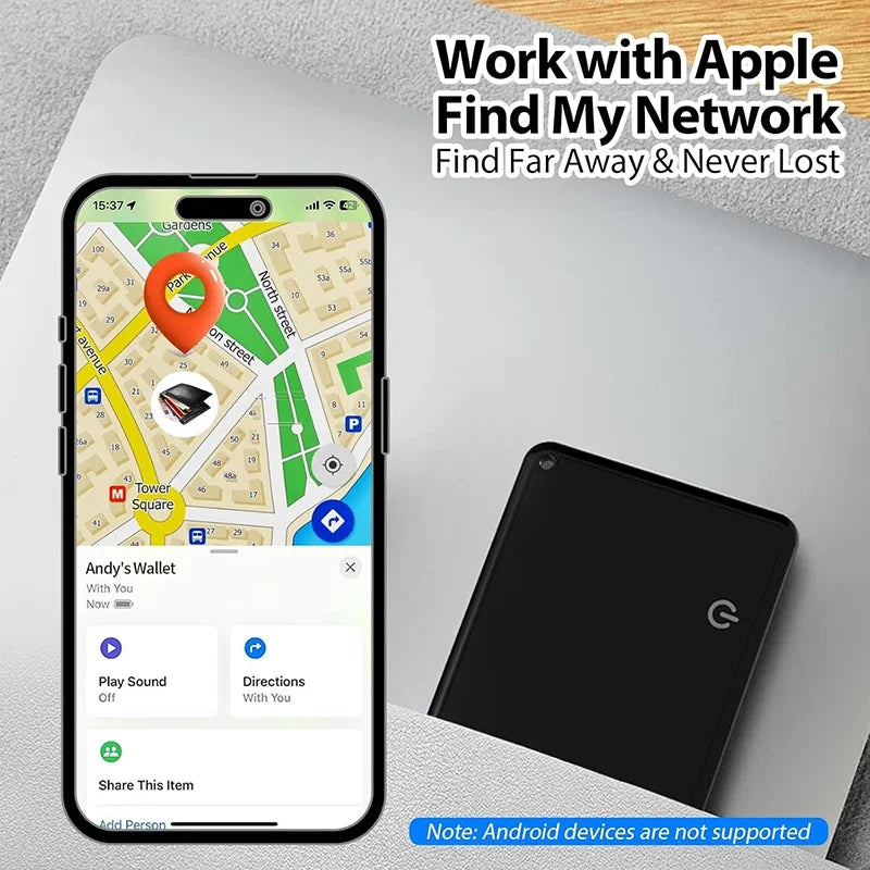 SlimFind | Ultradünner Apple Tracker mit Wireless Charging Decorique.de