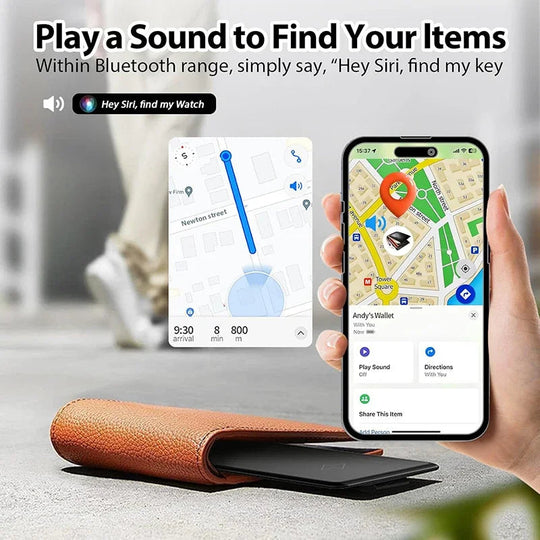 SlimFind | Ultradünner Apple Tracker mit Wireless Charging Decorique.de