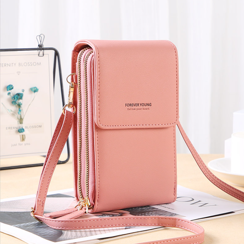 SmartPouch | Touchscreen-Handytasche mit Schultergurt Pink Decorique.de