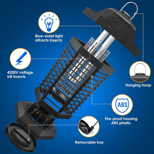 BuzzKill | Elektrische Mückenlampe mit 3500V Netzschutz