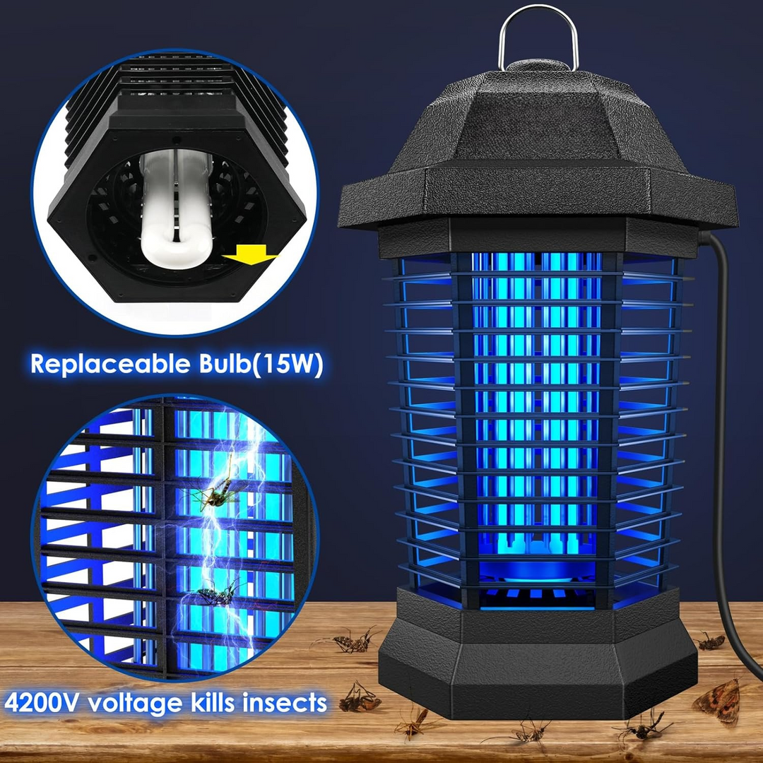 BuzzKill | Elektrische Mückenlampe mit 3500V Netzschutz