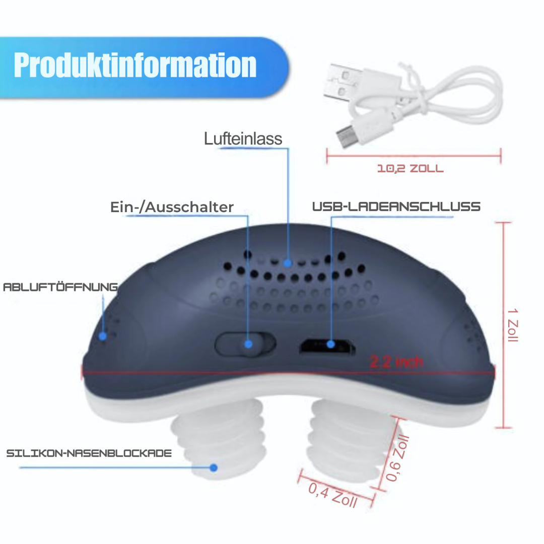 SnoreFree | Micro-CPAP Schlafapnoe-Gerät für Reisen & Anti-Schnarchen Decorique.de