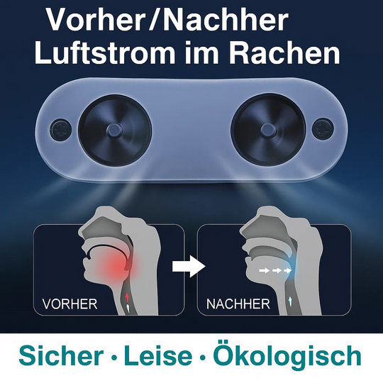 SnoreFree | Micro-CPAP Schlafapnoe-Gerät für Reisen & Anti-Schnarchen Decorique.de
