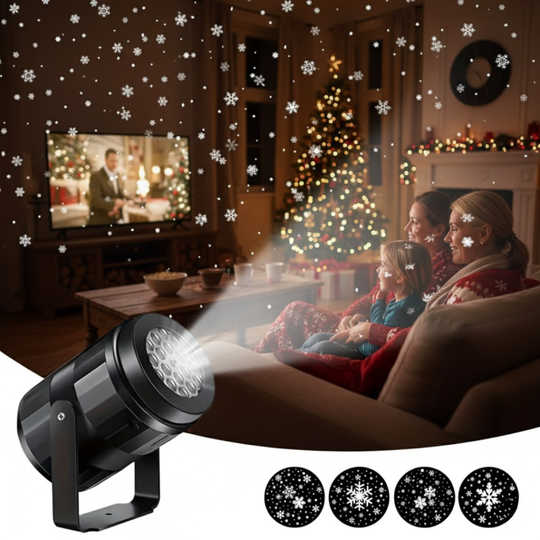 SnowMagic | Schneeflocken-Projektor – Innen/Außen LED Schneefall Decorique.de