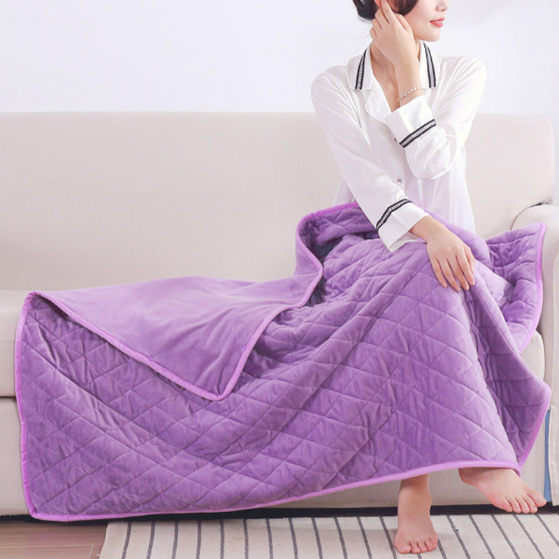 SnugGlow | USB-Heizdecke – 3 Heizstufen & automatische Abschaltung Flieder Decorique.de