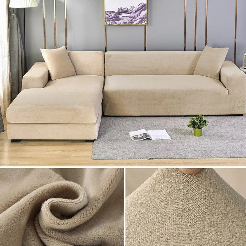 SofaEase | Pflegeleichter Stretch-Sofabezug Beige Decorique.de