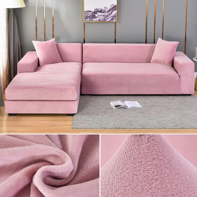 SofaEase | Pflegeleichter Stretch-Sofabezug Rosa Decorique.de