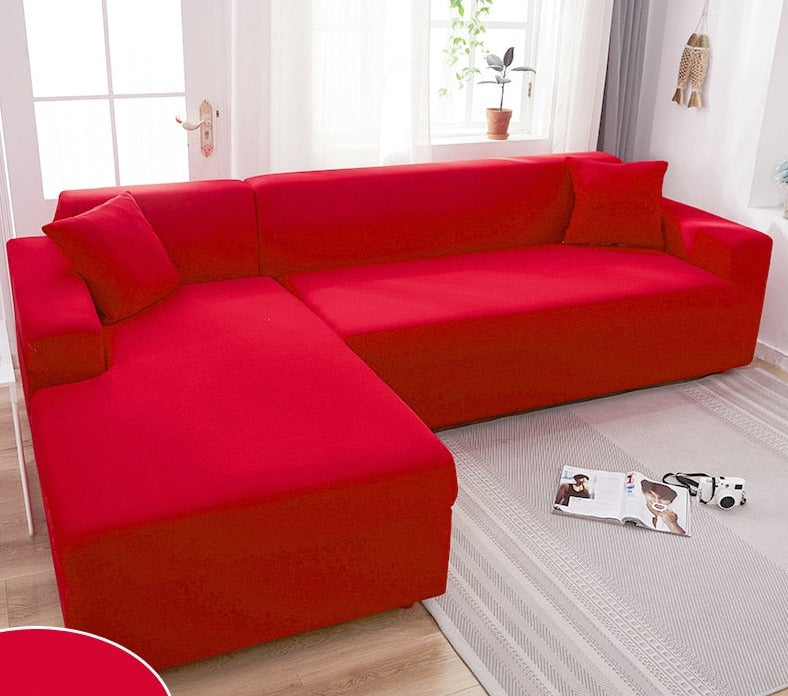 SofaLux | Eleganter, Wasserdichter Sofabezug Rot Decorique.de