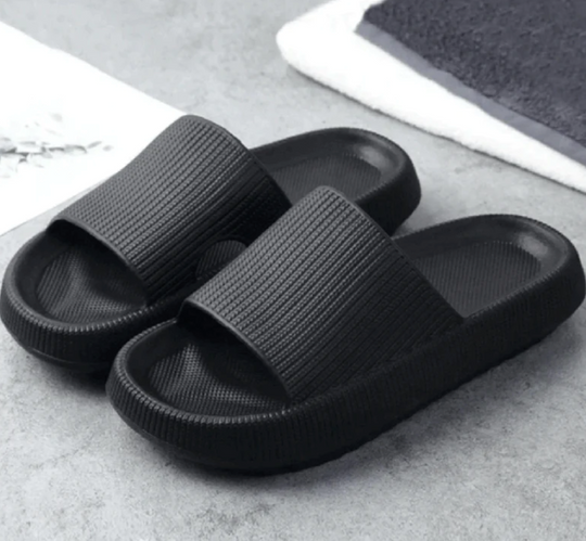 SoftEase | Ergonomische Sandalen – Leicht, rutschfest & komfortabel Schwarz Decorique.de