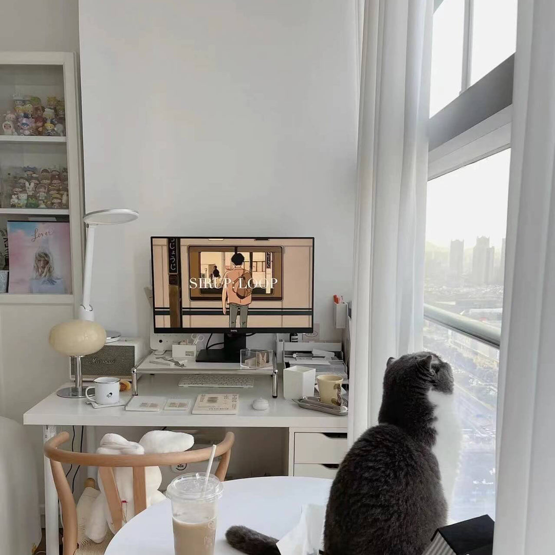 SoftOrbis | Nordic Vintage Creme Runde Glas 1-Licht Tischlampe Decorique.de