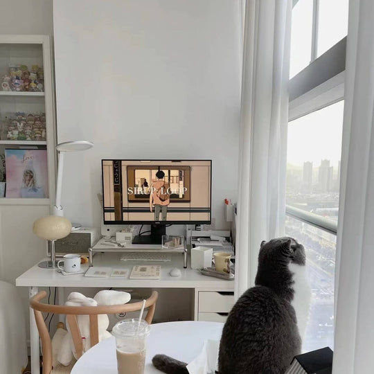 SoftOrbis | Nordic Vintage Creme Runde Glas 1-Licht Tischlampe Decorique.de