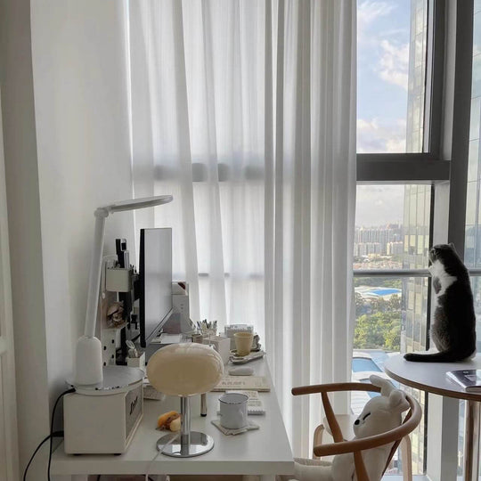 SoftOrbis | Nordic Vintage Creme Runde Glas 1-Licht Tischlampe Decorique.de