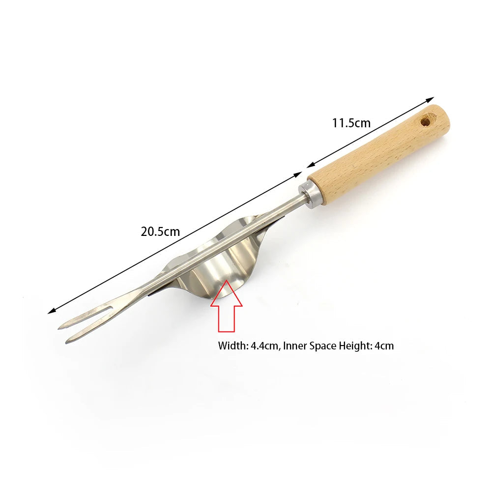 SoilSlice | V-förmiges Unkrautzieher-Werkzeug mit langem Griff Decorique.de
