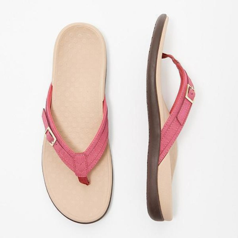 Solano | Damen-Zehensandalen – Orthopädischer Komfort Rosa Decorique.de