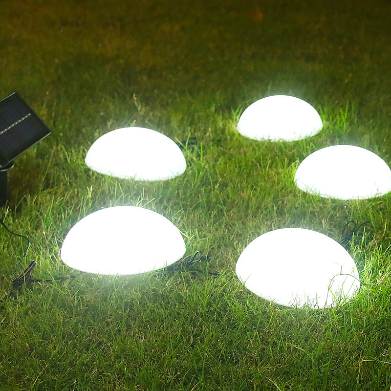 SolarDome | Halbkugel LED Gartenlichter im 5er Set Weißes Licht (5000K) Decorique.de