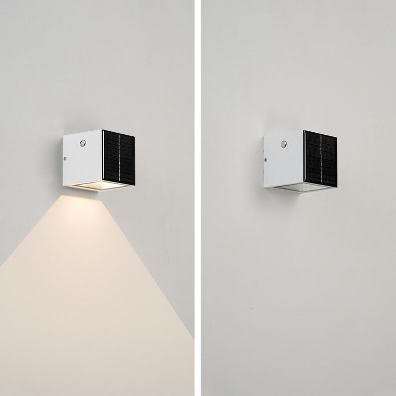 SolarEdge | Rechteckige Solarleuchte für Außenwände Decorique.de