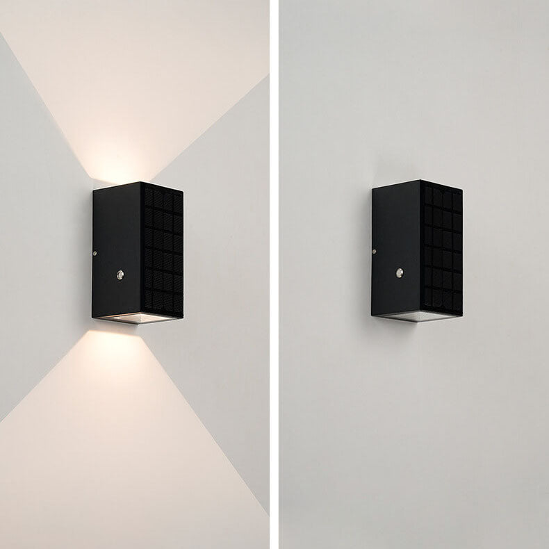 SolarEdge | Rechteckige Solarleuchte für Außenwände Decorique.de