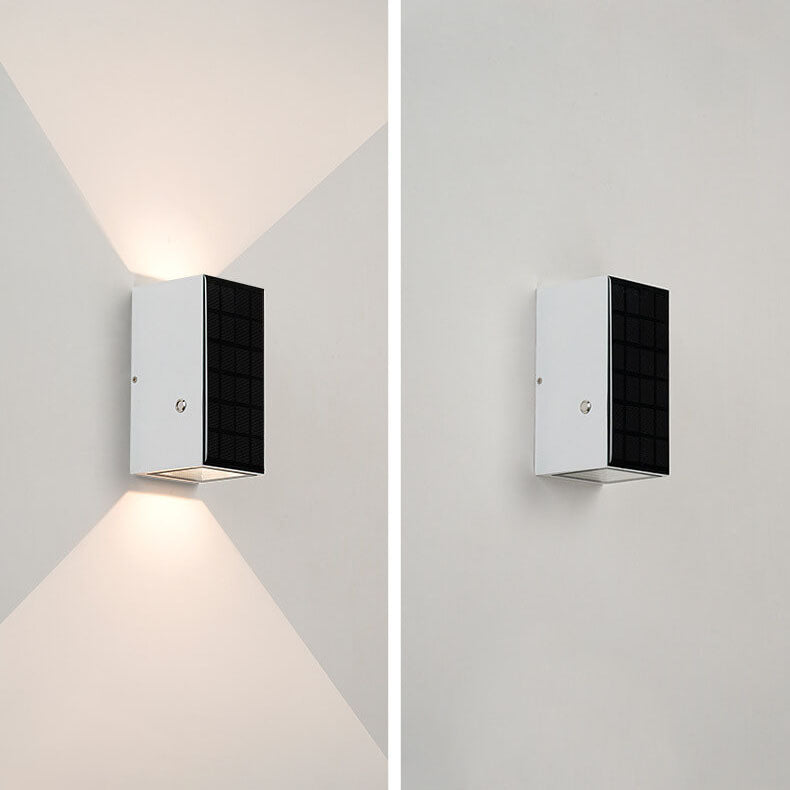 SolarEdge | Rechteckige Solarleuchte für Außenwände Decorique.de