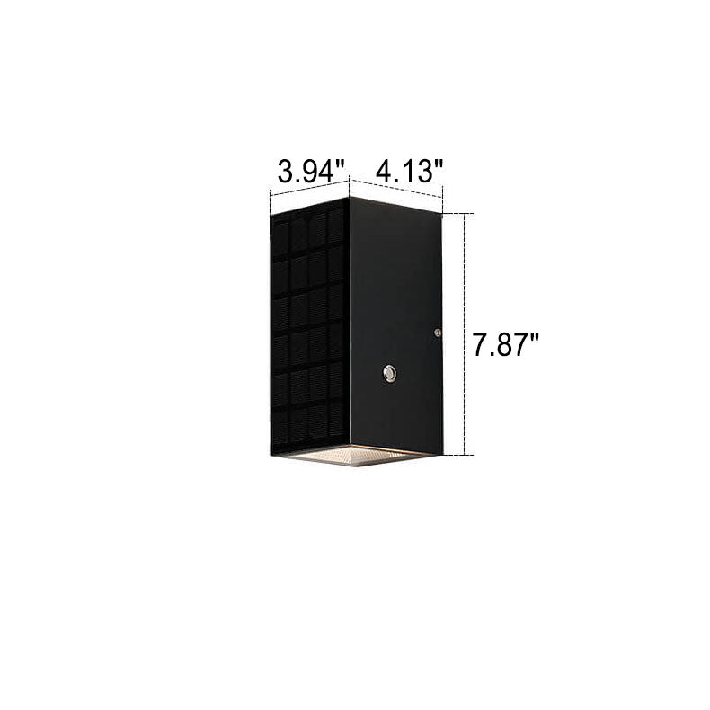 SolarEdge | Rechteckige Solarleuchte für Außenwände Decorique.de