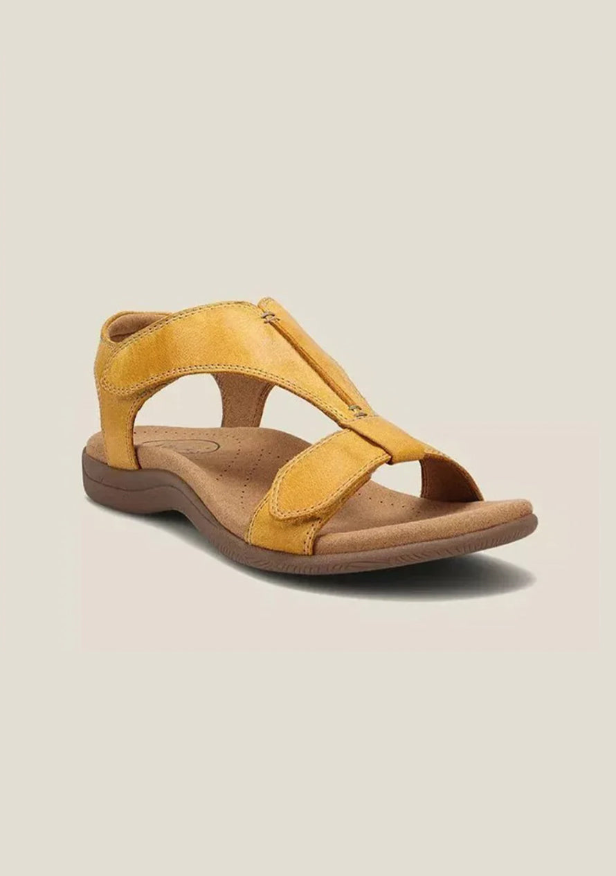 Solexa | Bequeme und Stützende Sandalen | Damenmode Gelb Decorique.de