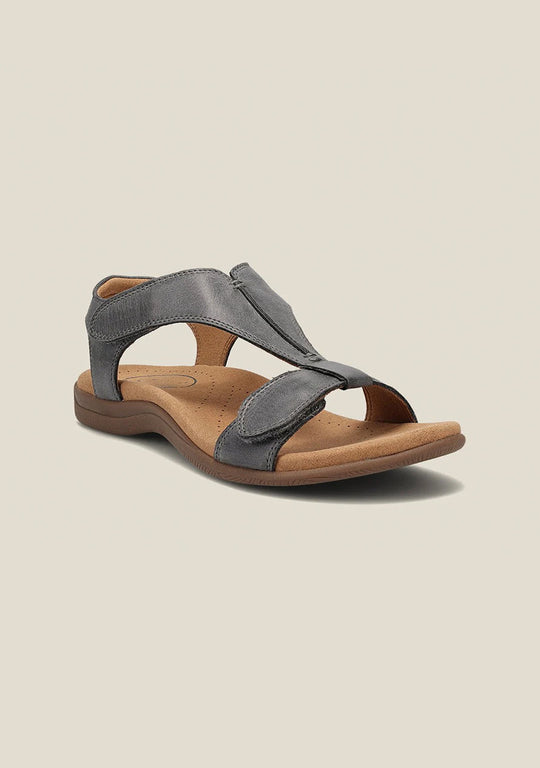 Solexa | Bequeme und Stützende Sandalen | Damenmode Grau Decorique.de
