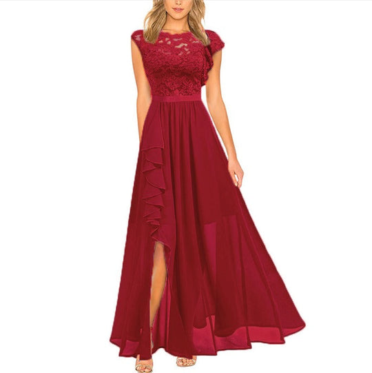 Sophia | Damen Festliche Eleganteskleid | Maxi Rot Decorique.de