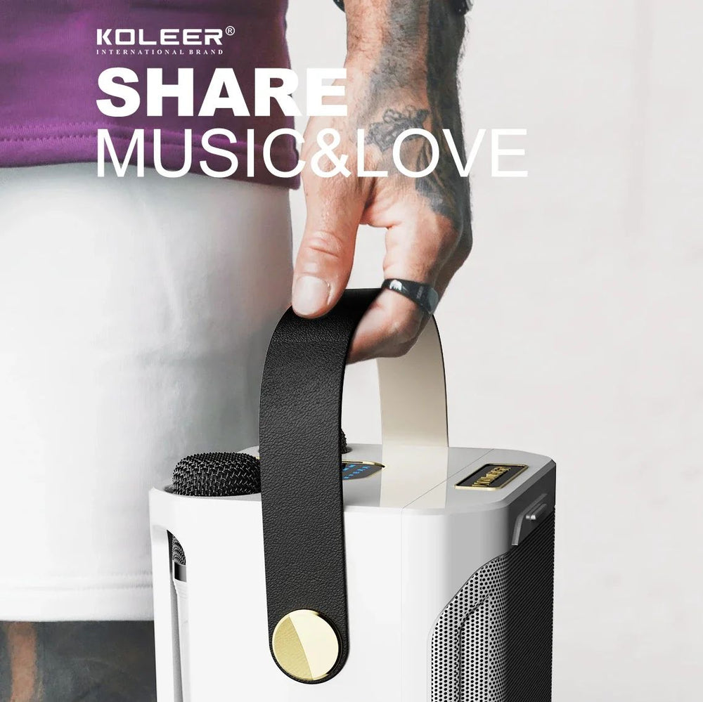 SoundBlaze | Draagbare Karaoke Speaker – Bluetooth, Dubbele Microfoon, Bass Decorique.de